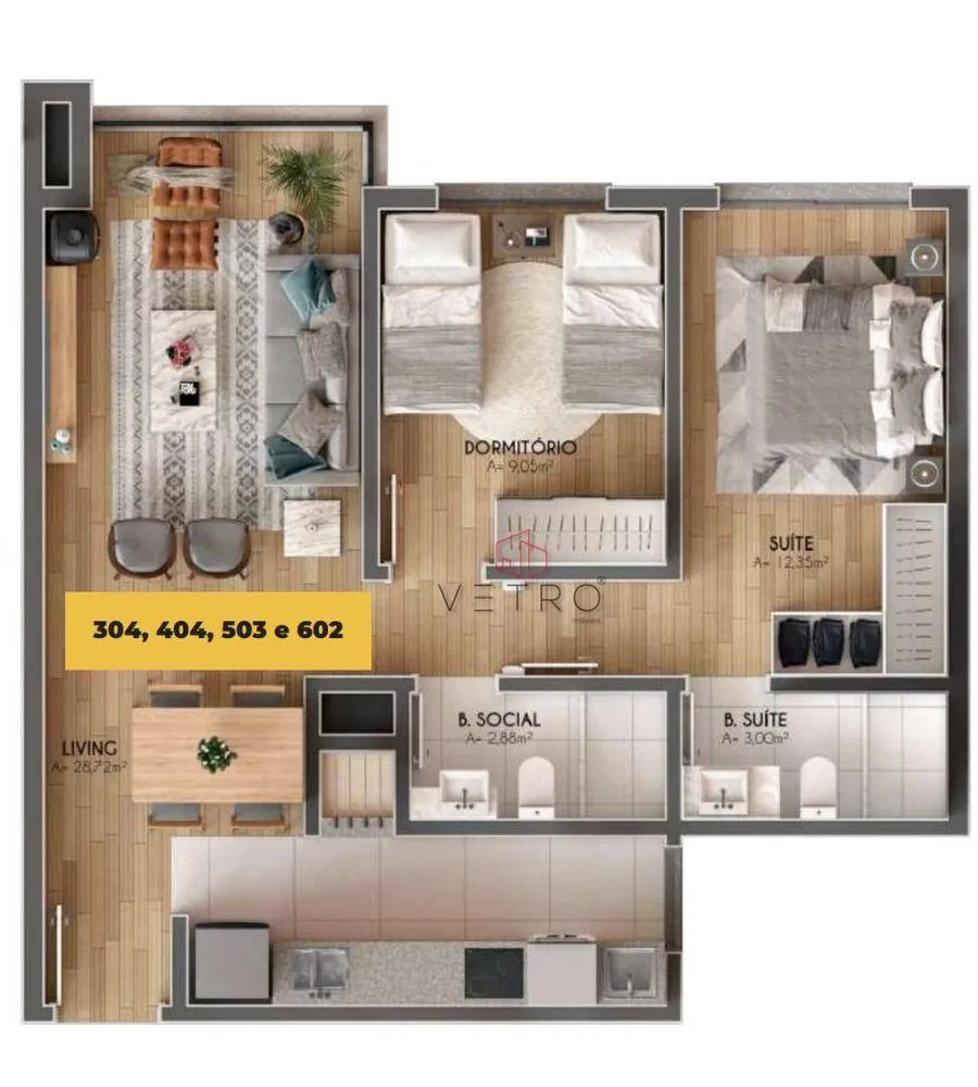 Apartamento, 2 quartos, 83 m² - Foto 10