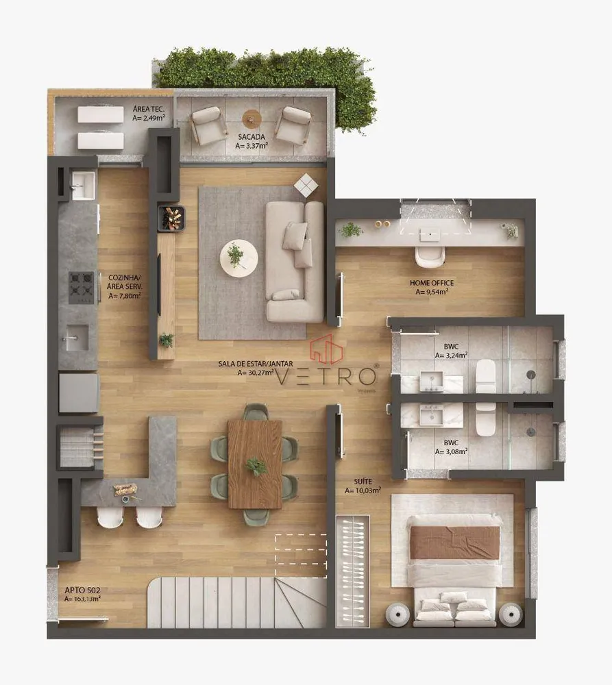 Apartamento, 2 quartos, 92 m² - Foto 3