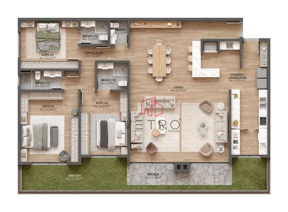 Apartamento, 3 quartos, 270 m² - Foto 6
