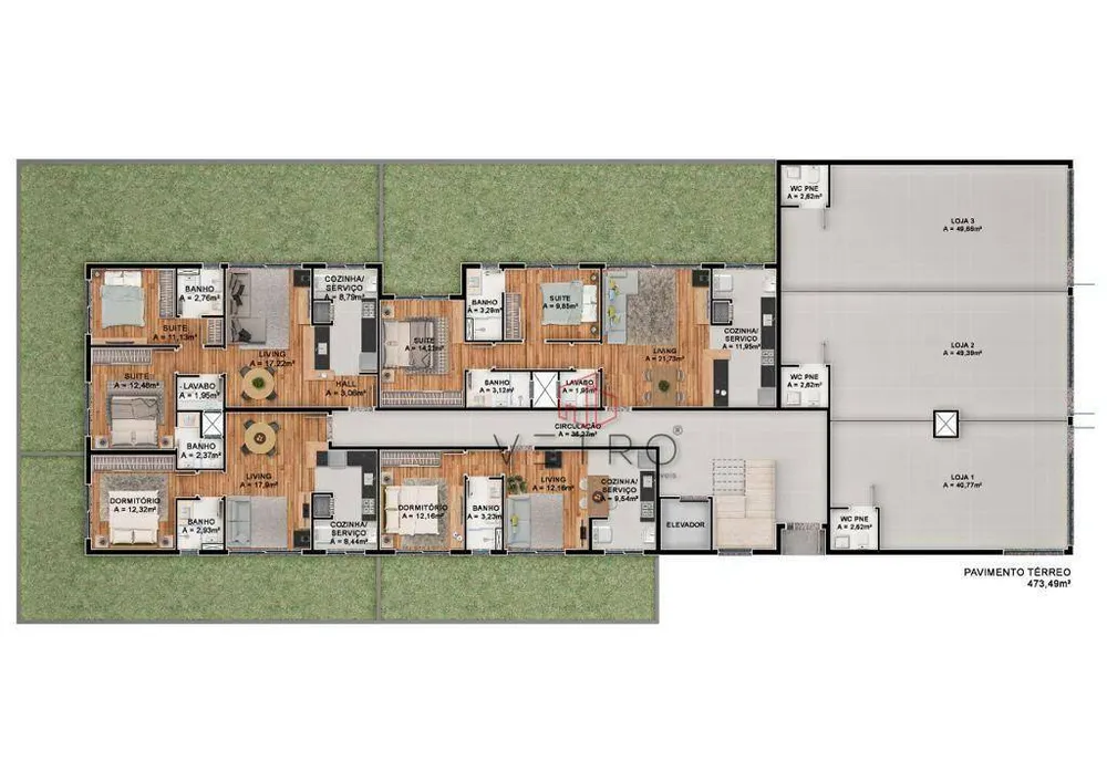 Sala-Conjunto, 63 m² - Foto 3