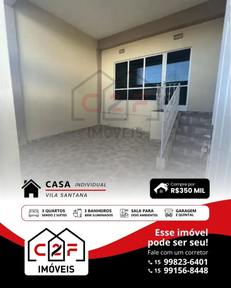 Casa, 3 quartos - Foto 1