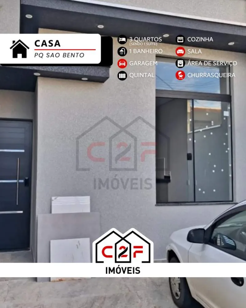 Casa, 3 quartos - Foto 1