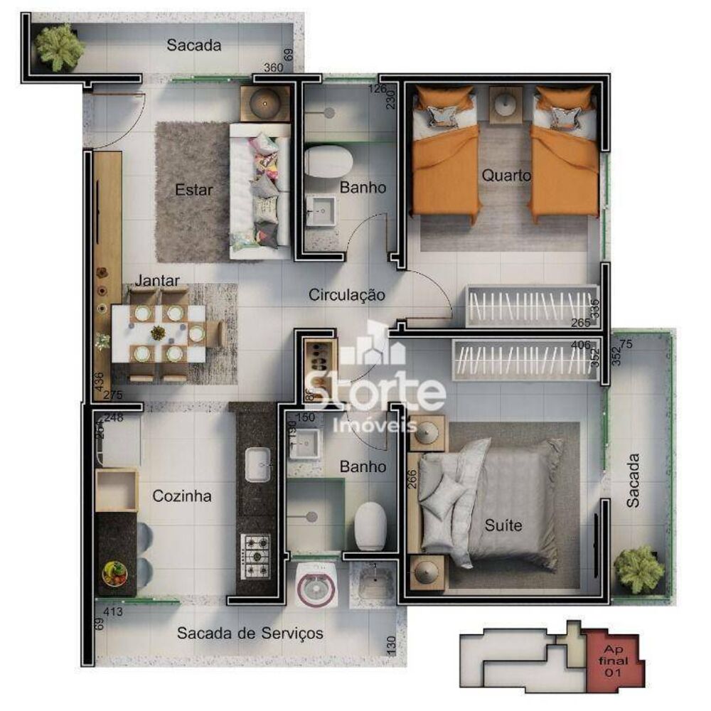 Apartamento, 2 quartos, 63 m² - Foto 5
