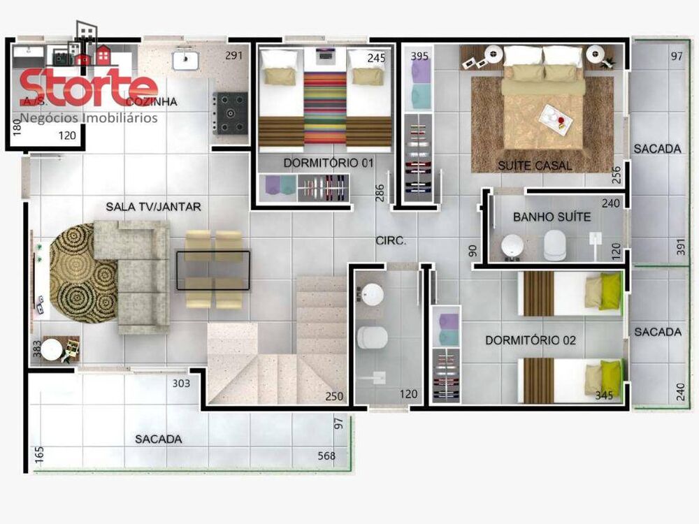 Cobertura à venda com 3 quartos, 172m² - Foto 4