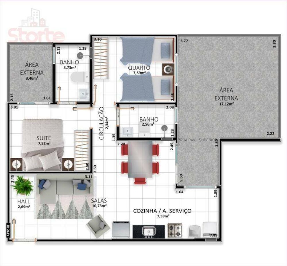 Apartamento, 2 quartos, 70 m² - Foto 4