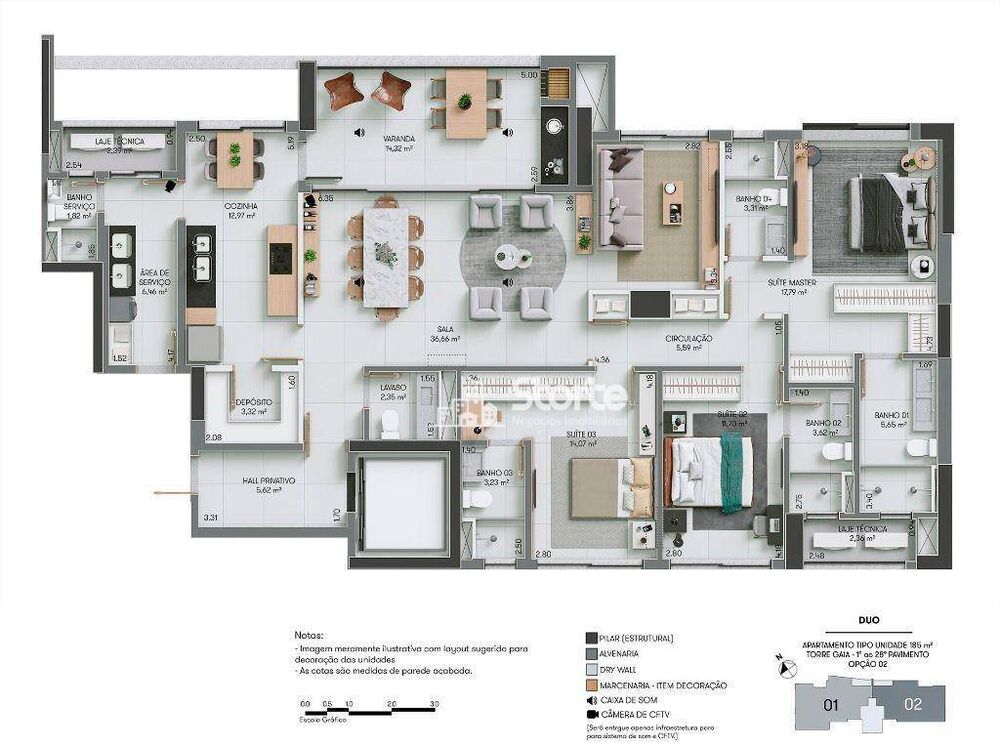 Apartamento, 3 quartos, 225 m² - Foto 41