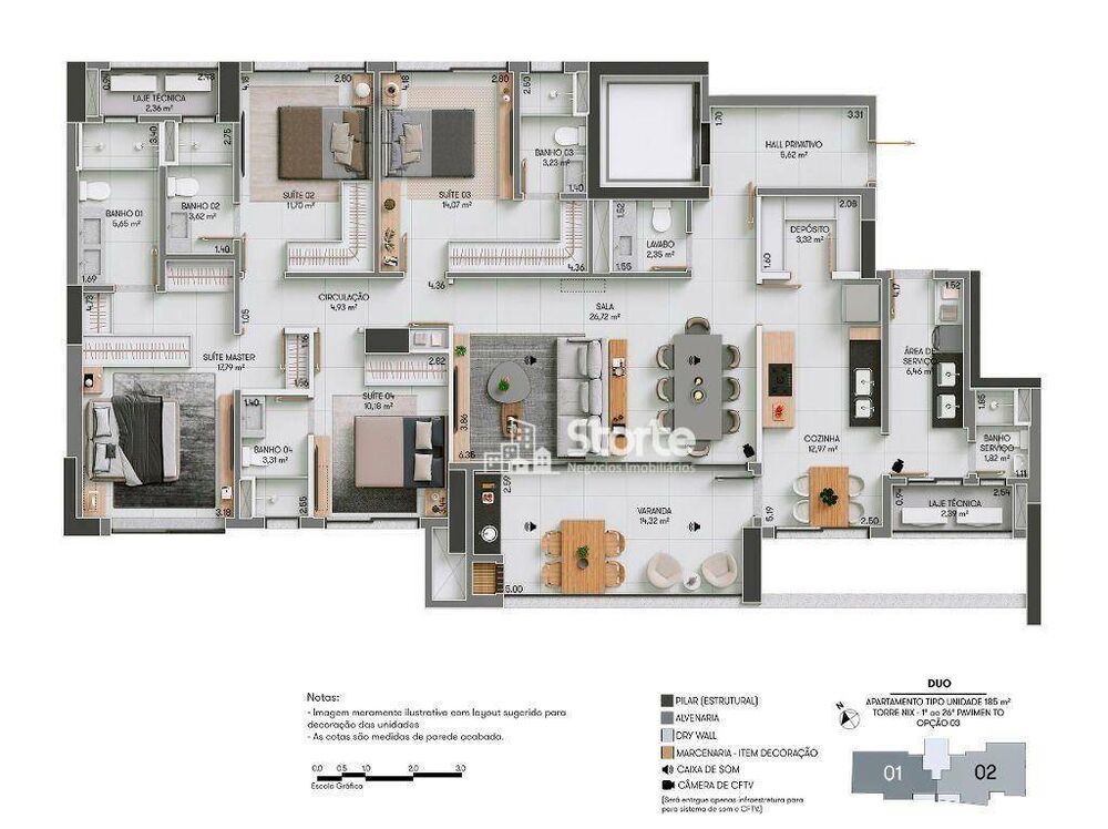 Apartamento, 3 quartos, 225 m² - Foto 38
