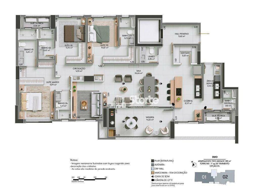 Apartamento, 3 quartos, 225 m² - Foto 39