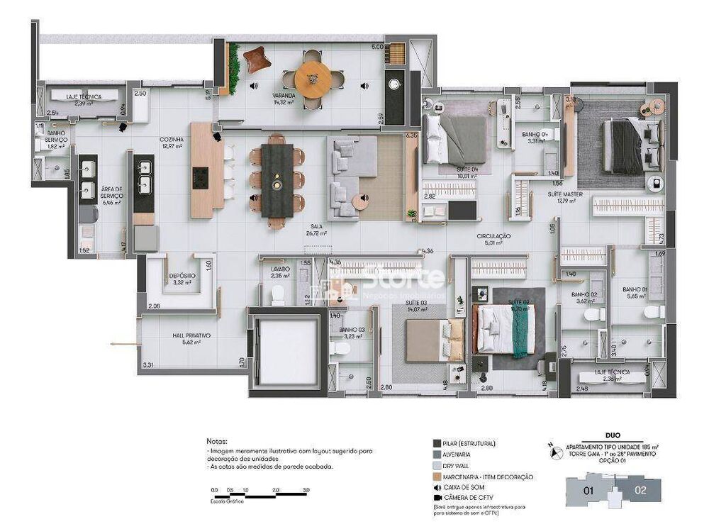 Apartamento, 3 quartos, 225 m² - Foto 40