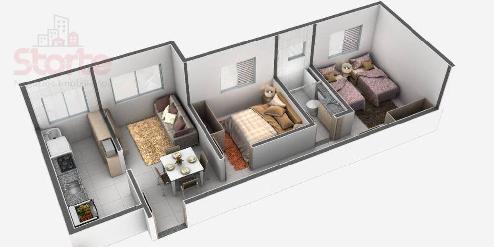 Apartamento, 2 quartos, 56 m² - Foto 3