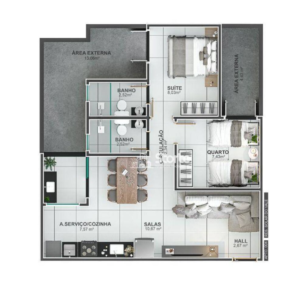 Apartamento, 2 quartos, 67 m² - Foto 5