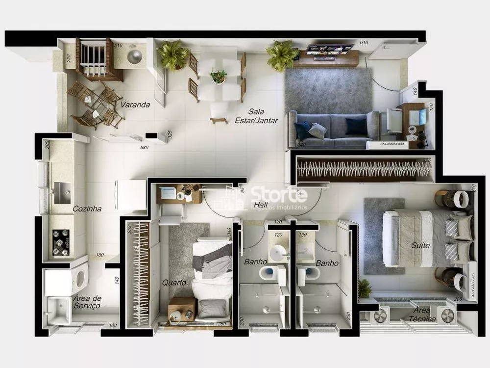 Apartamento, 2 quartos, 67 m² - Foto 8