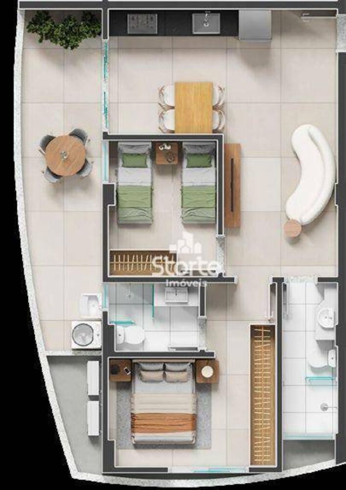 Kitnet-Studio, 52 m² - Foto 6