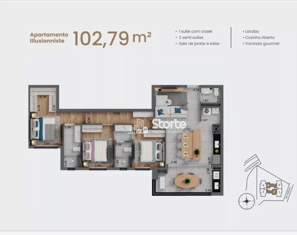 Apartamento, 2 quartos, 102 m² - Foto 34