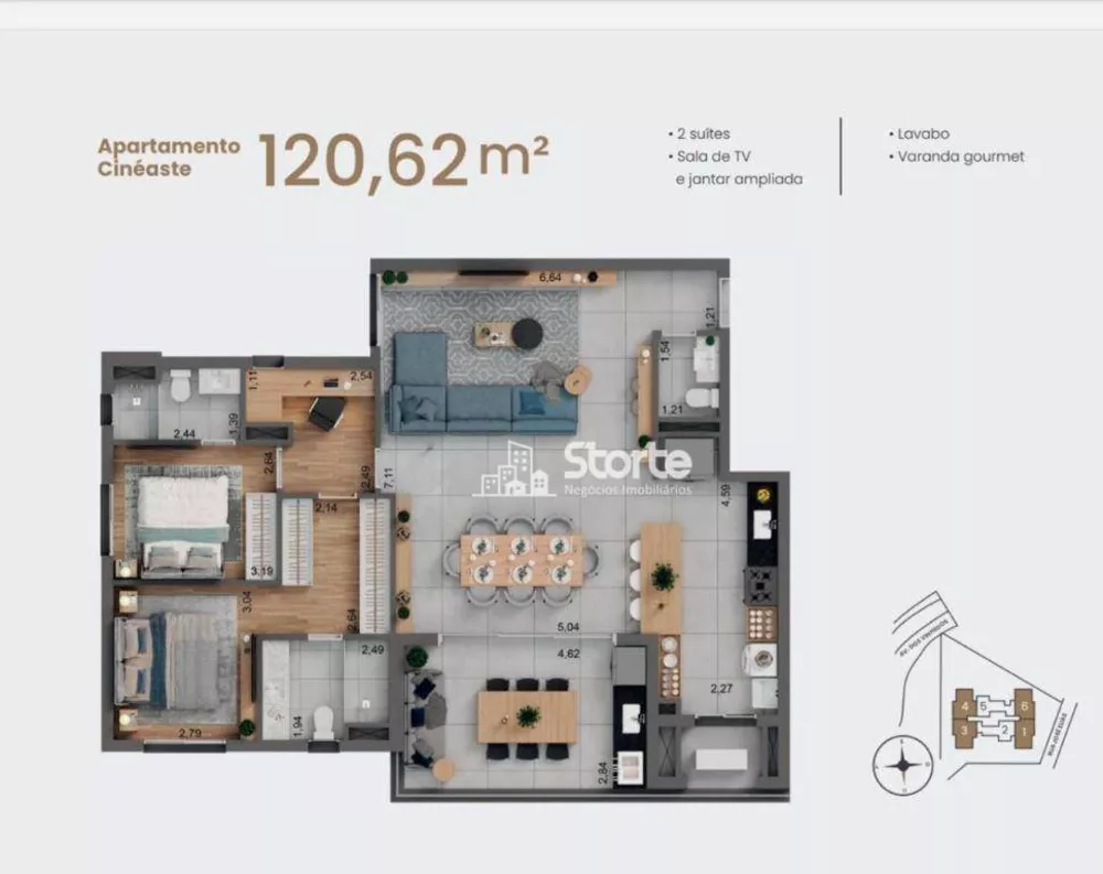 Apartamento, 2 quartos, 102 m² - Foto 24
