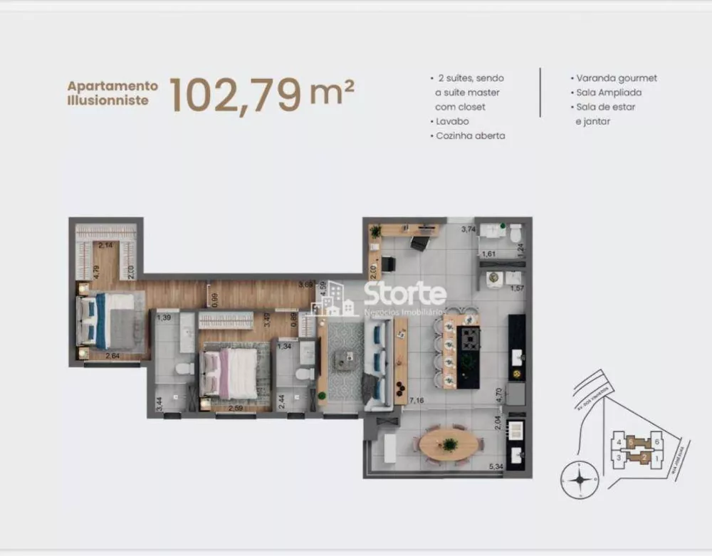 Apartamento, 2 quartos, 102 m² - Foto 29