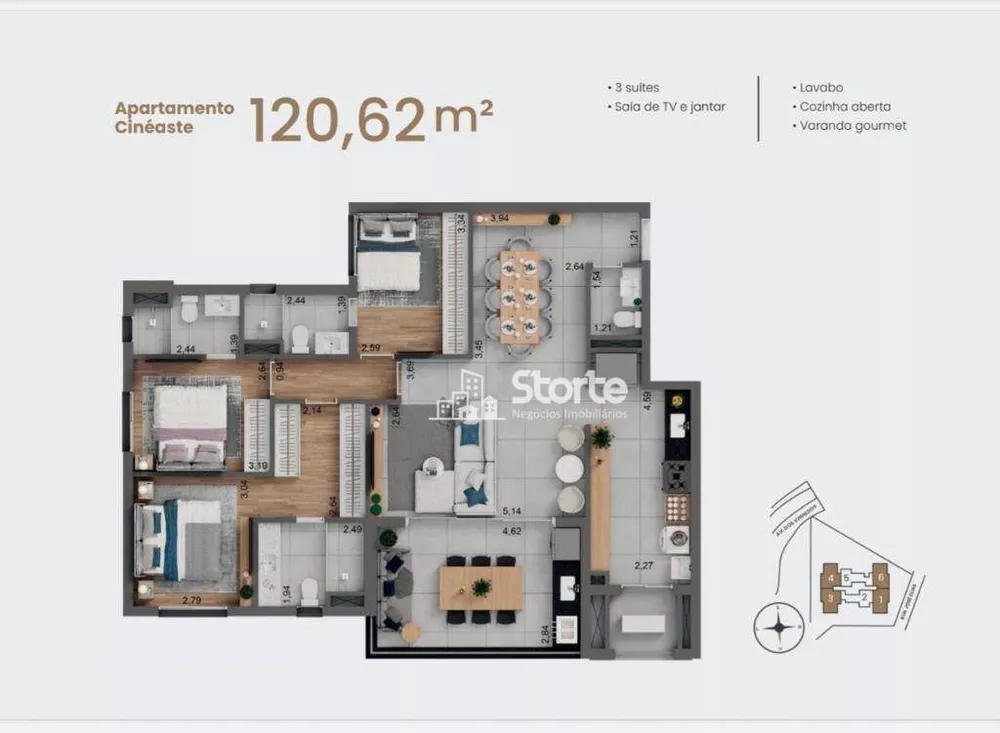 Apartamento, 2 quartos, 102 m² - Foto 16