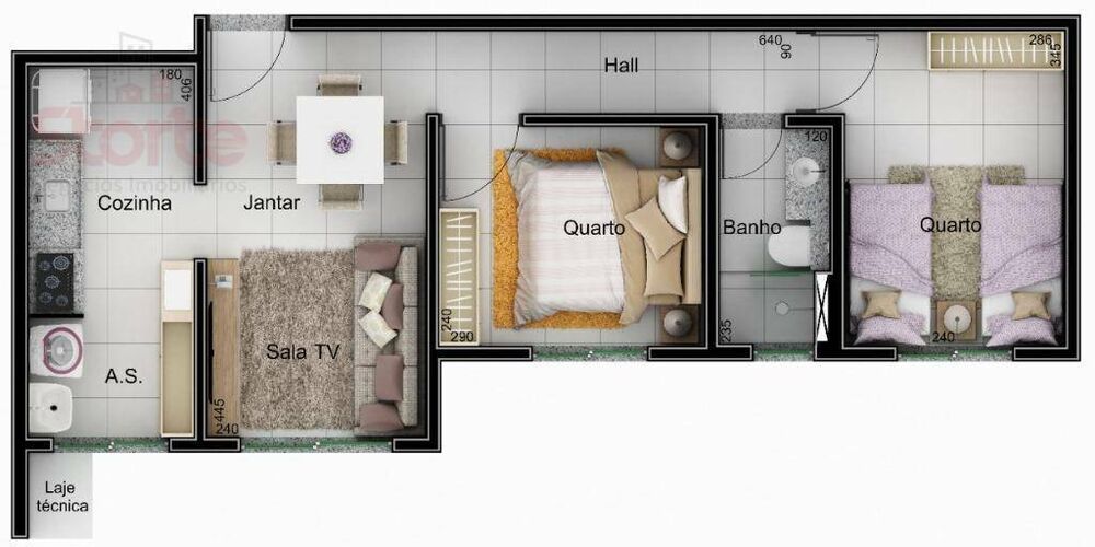 Apartamento, 2 quartos, 48 m² - Foto 4