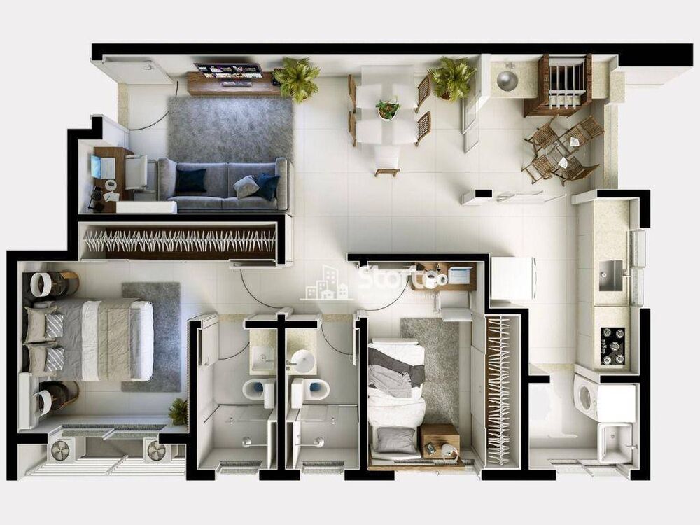 Apartamento, 2 quartos, 67 m² - Foto 4