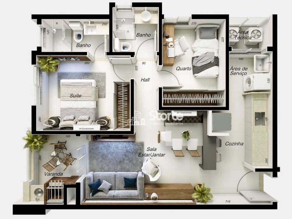 Apartamento, 2 quartos, 67 m² - Foto 2