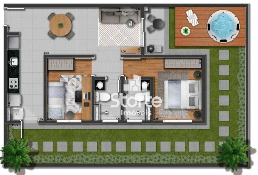 Apartamento, 2 quartos, 51 m² - Foto 3
