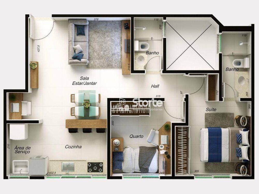 Apartamento à venda com 2 quartos, 50m² - Foto 7
