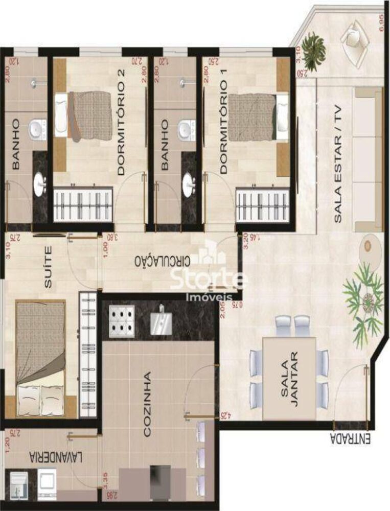 Apartamento, 3 quartos, 80 m² - Foto 16
