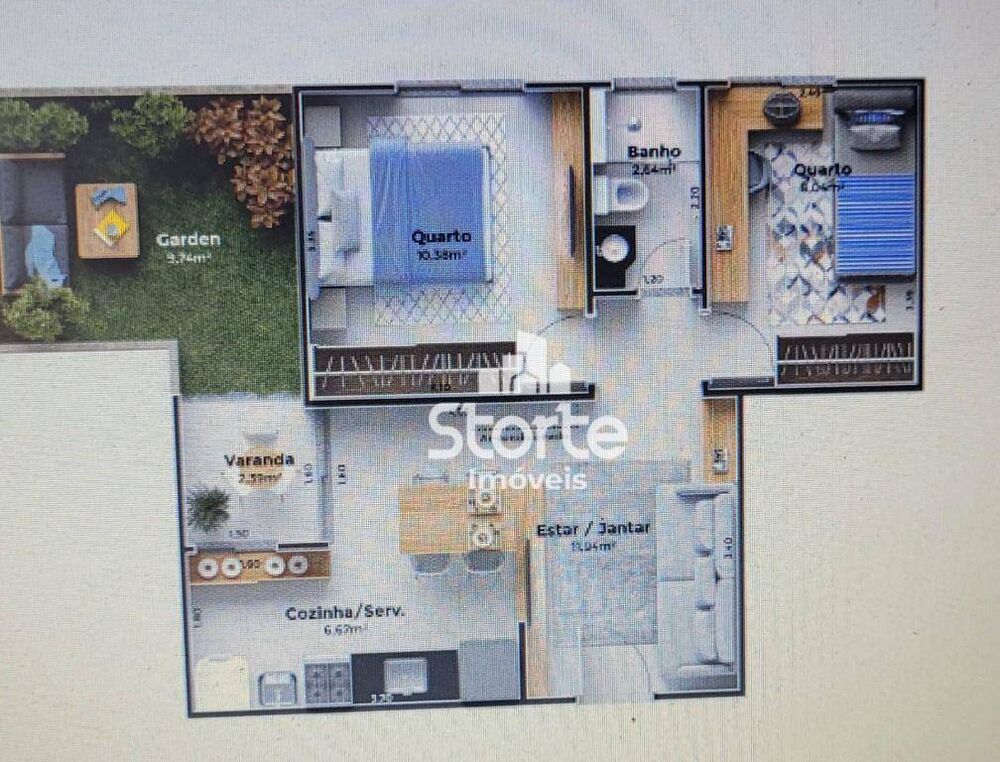 Apartamento, 2 quartos, 48 m² - Foto 2