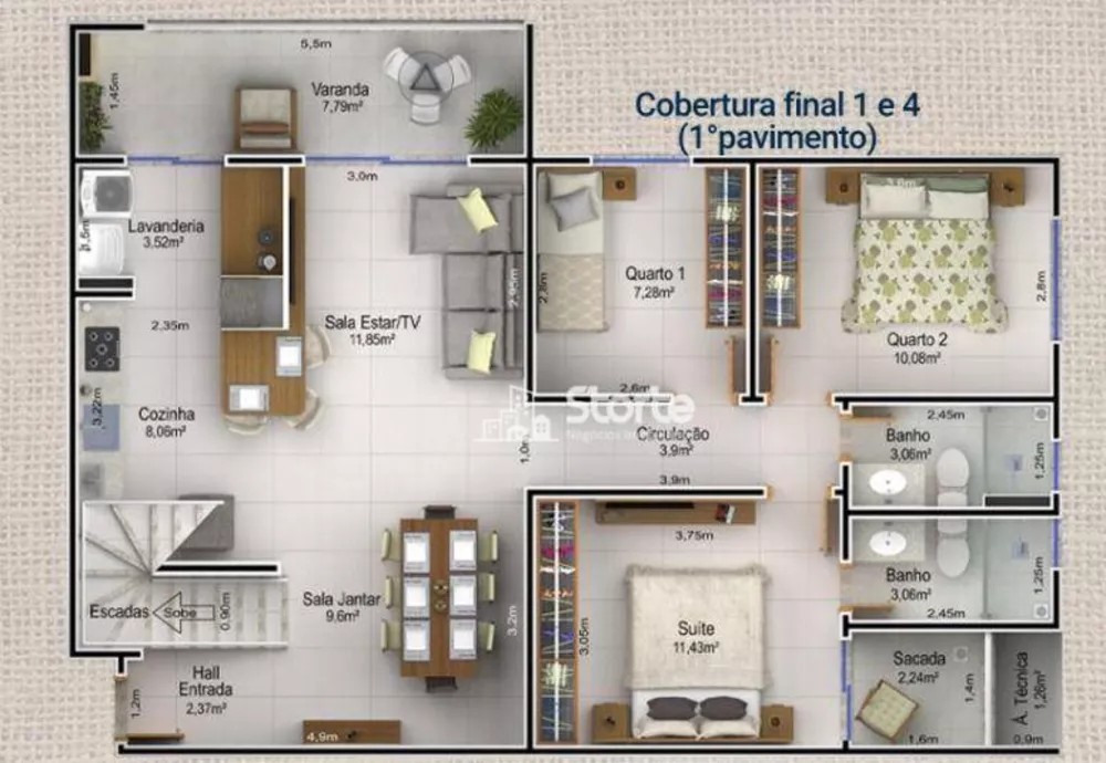 Apartamento, 3 quartos, 99 m² - Foto 14