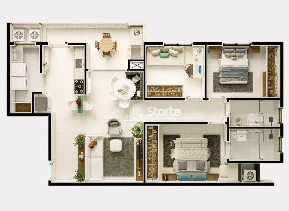 Apartamento, 3 quartos, 90 m² - Foto 2