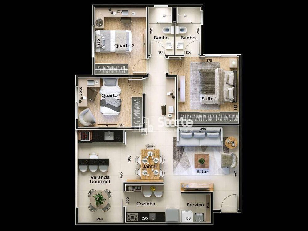Apartamento, 3 quartos, 94 m² - Foto 2