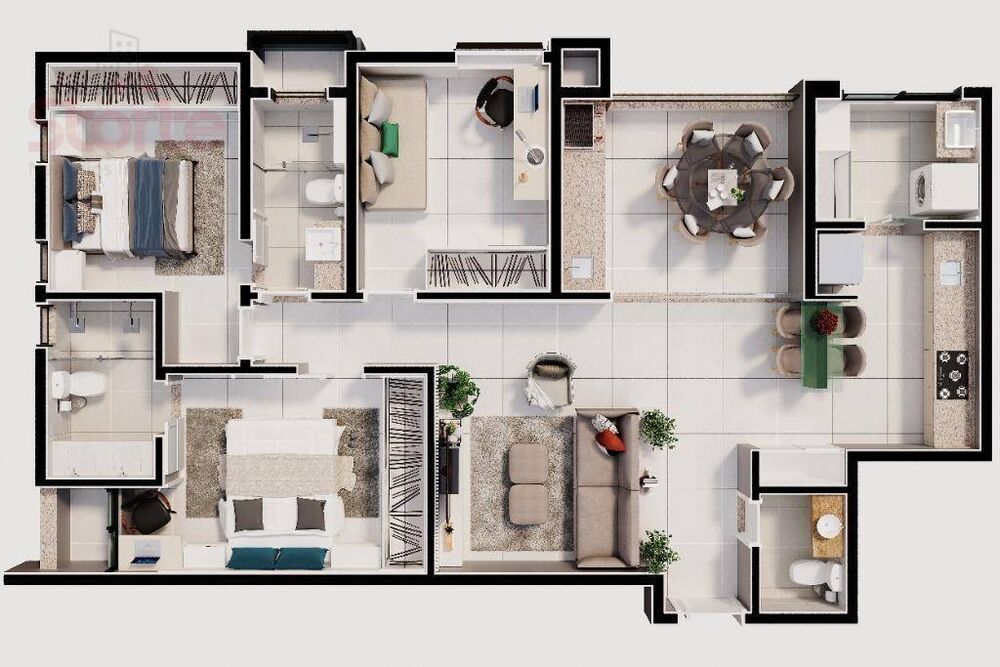 Apartamento, 3 quartos, 97 m² - Foto 4