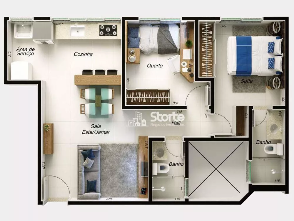 Apartamento, 2 quartos, 50 m² - Foto 15