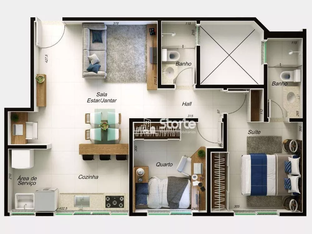 Apartamento, 2 quartos, 50 m² - Foto 17