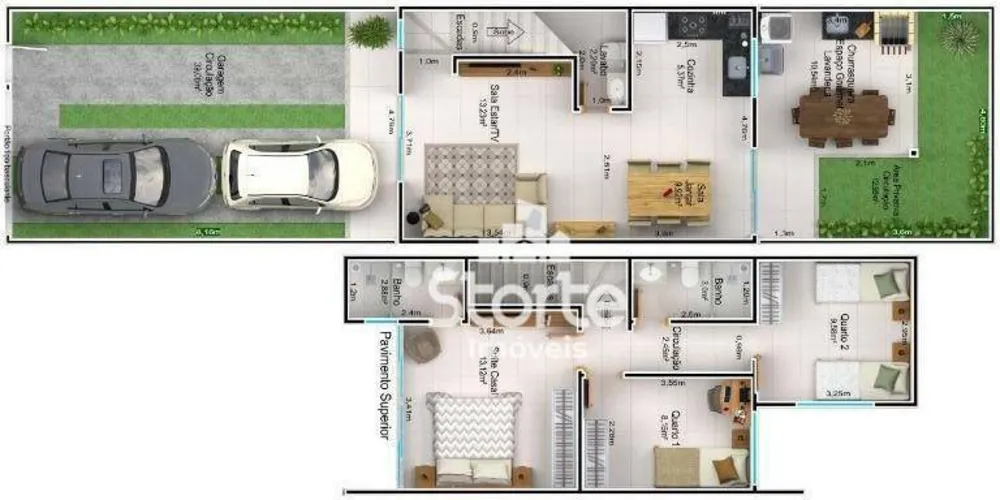 Casa, 3 quartos, 103 m² - Foto 1