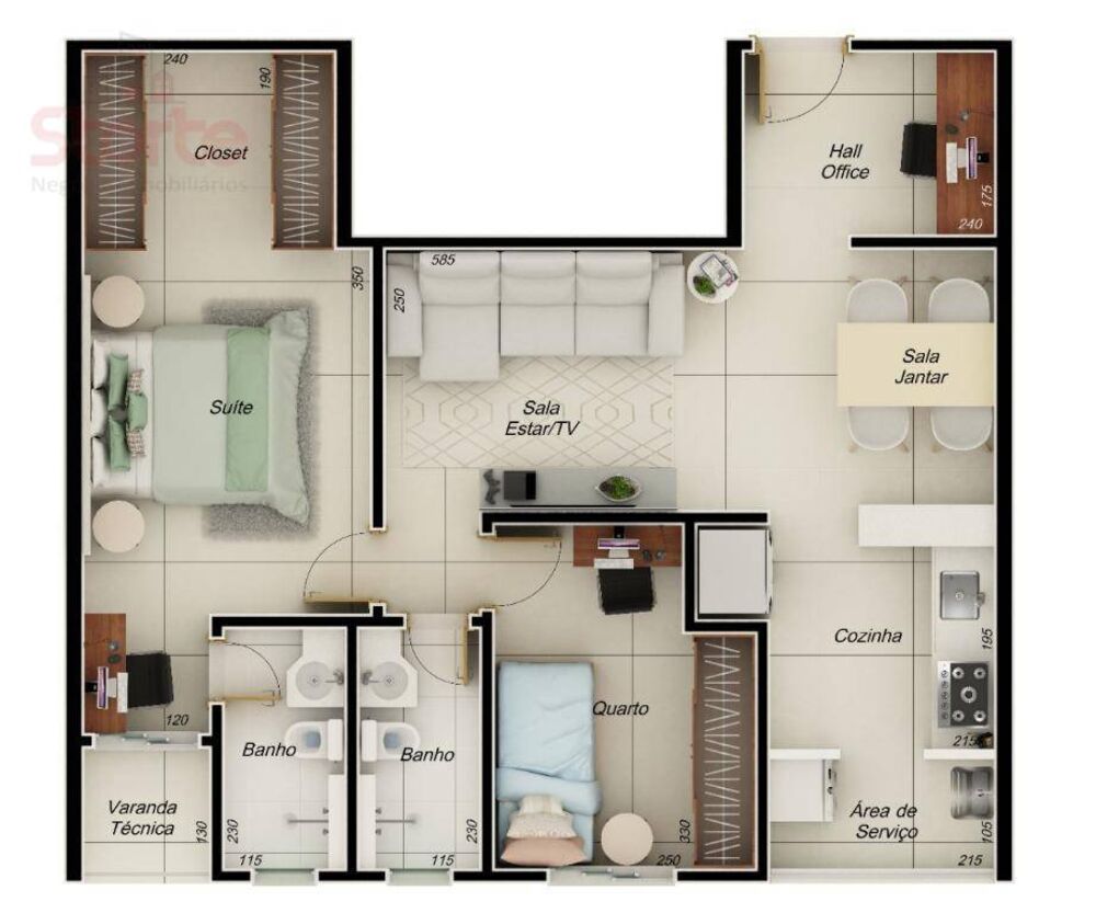 Apartamento, 2 quartos, 60 m² - Foto 4