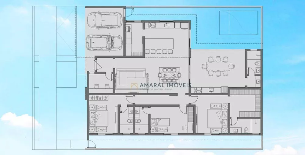 Casa de Condomínio à venda com 3 quartos, 150m² - Foto 1