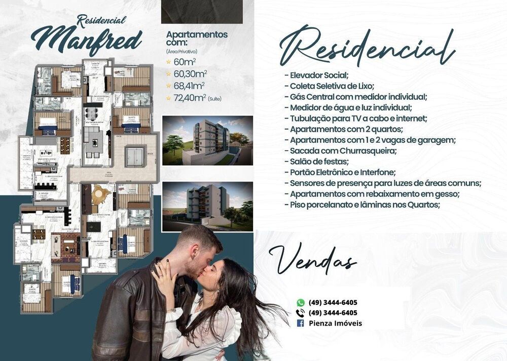 Apartamento, 2 quartos, 72 m² - Foto 1