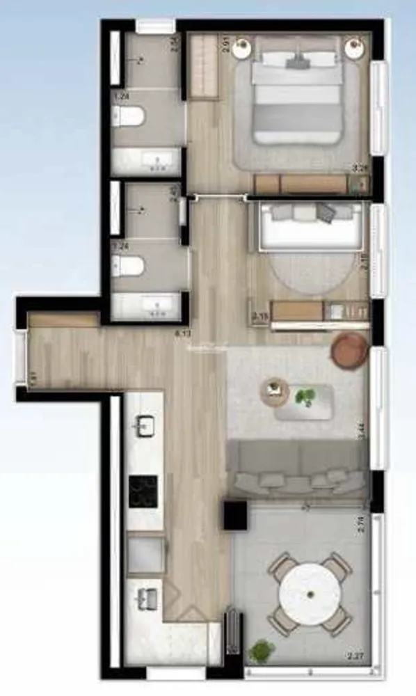 Apartamento, 2 quartos, 60 m² - Foto 11
