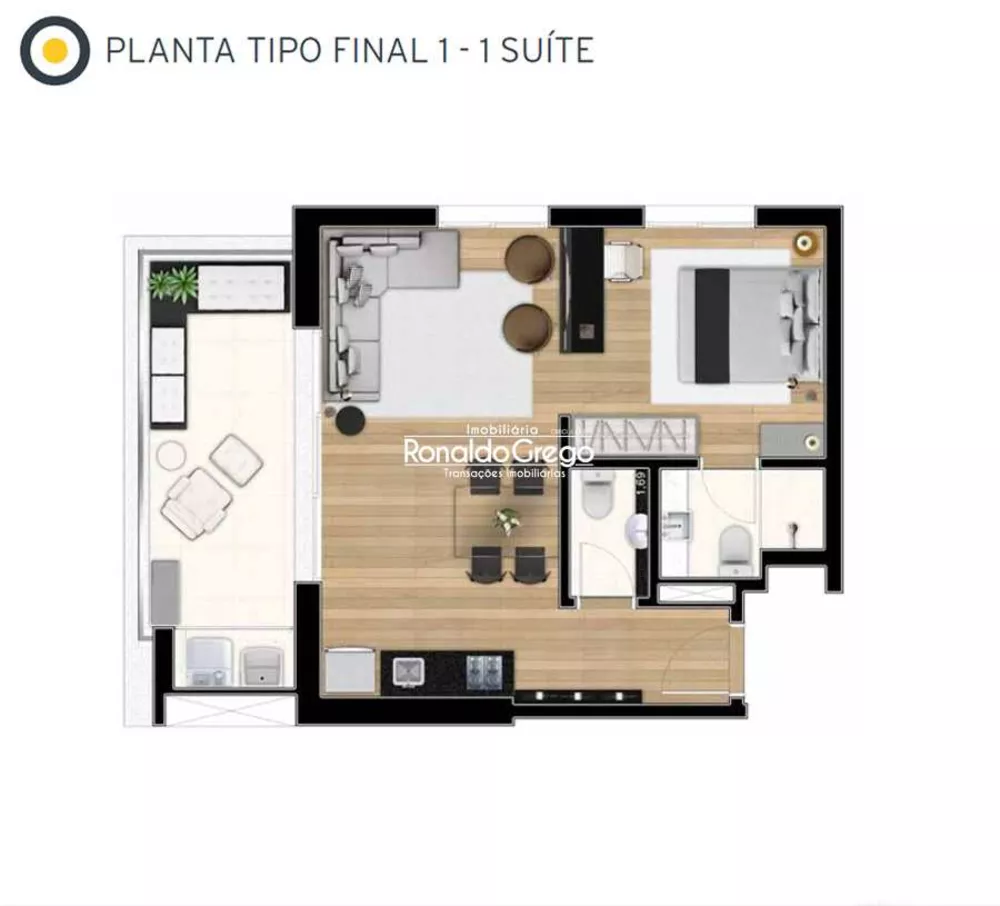 Apartamento, 1 quarto, 62 m² - Foto 4