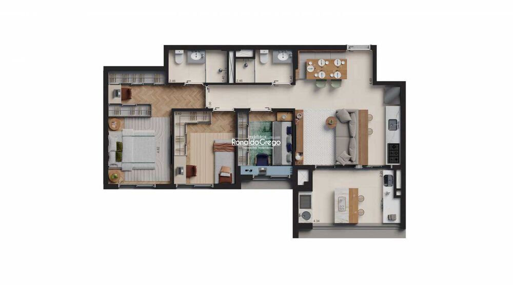 Apartamento, 3 quartos, 83 m² - Foto 15
