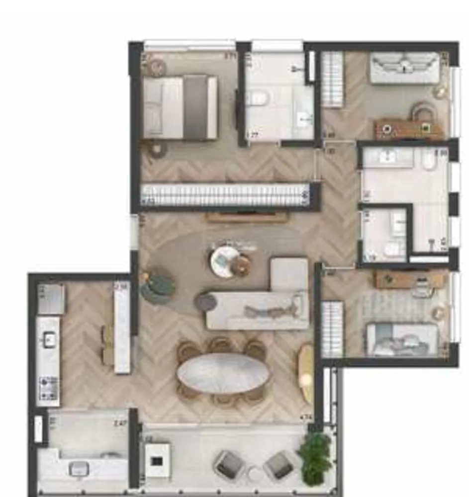 Apartamento, 3 quartos, 111 m² - Foto 11