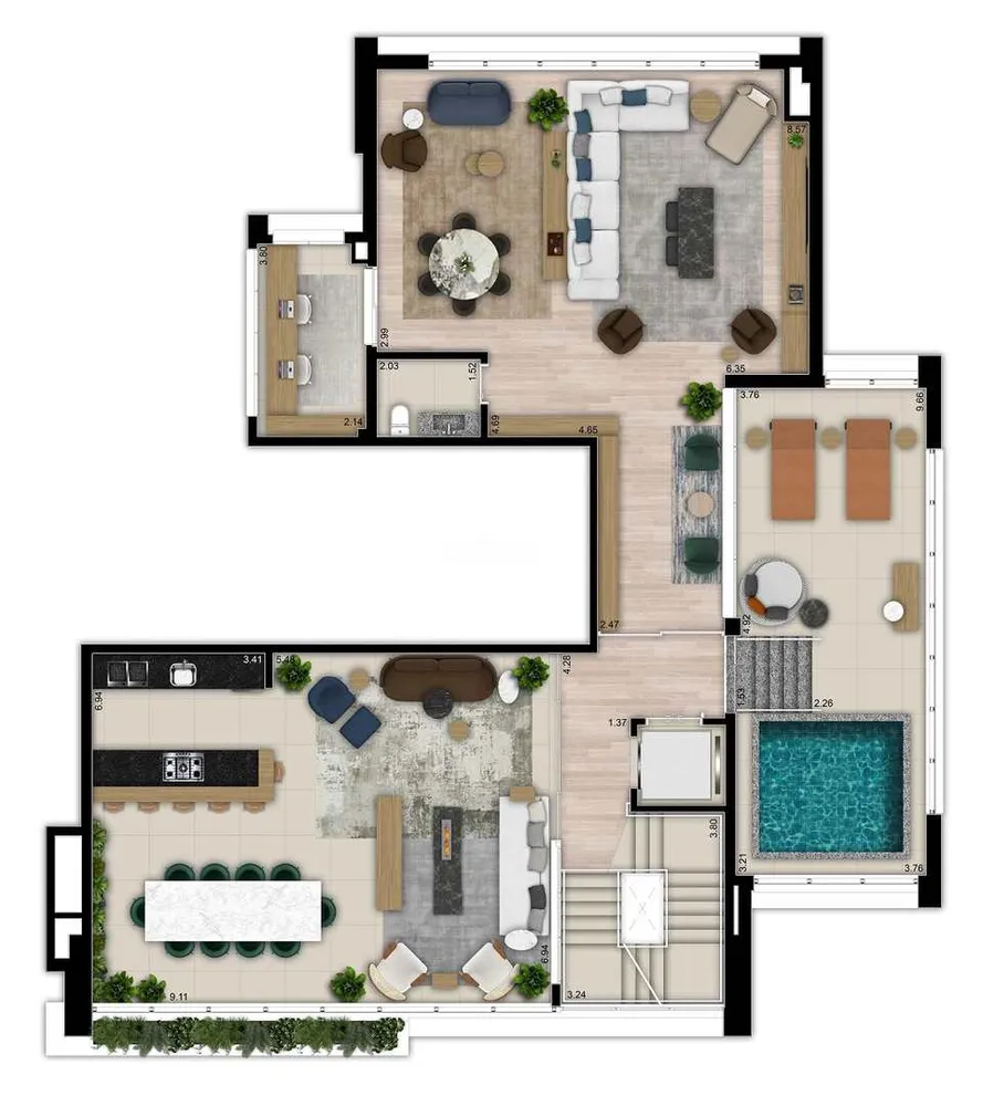 Apartamento, 3 quartos, 281 m² - Foto 15
