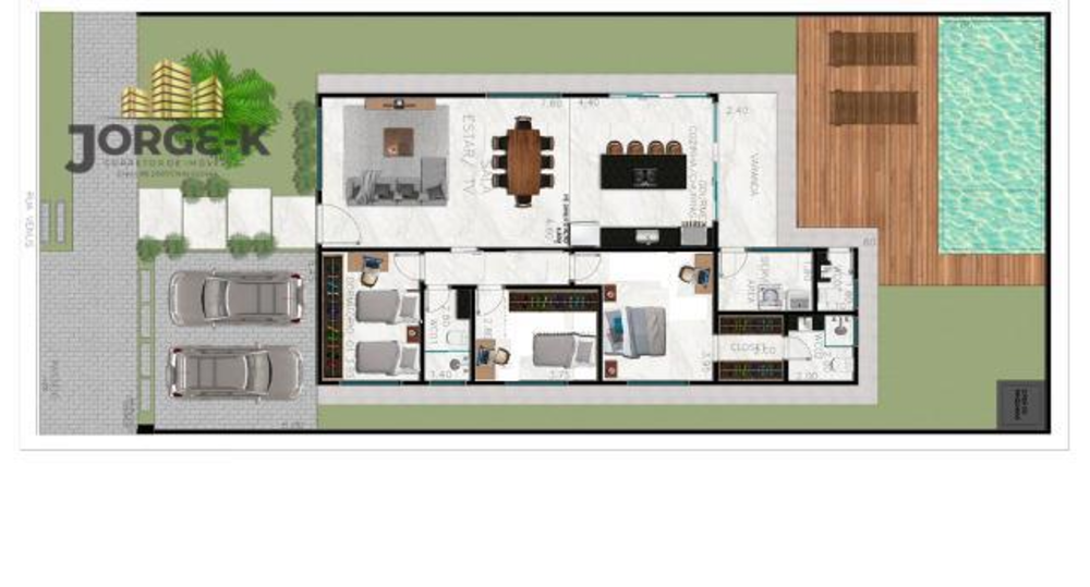 Casa de Condomínio, 3 quartos - Foto 2