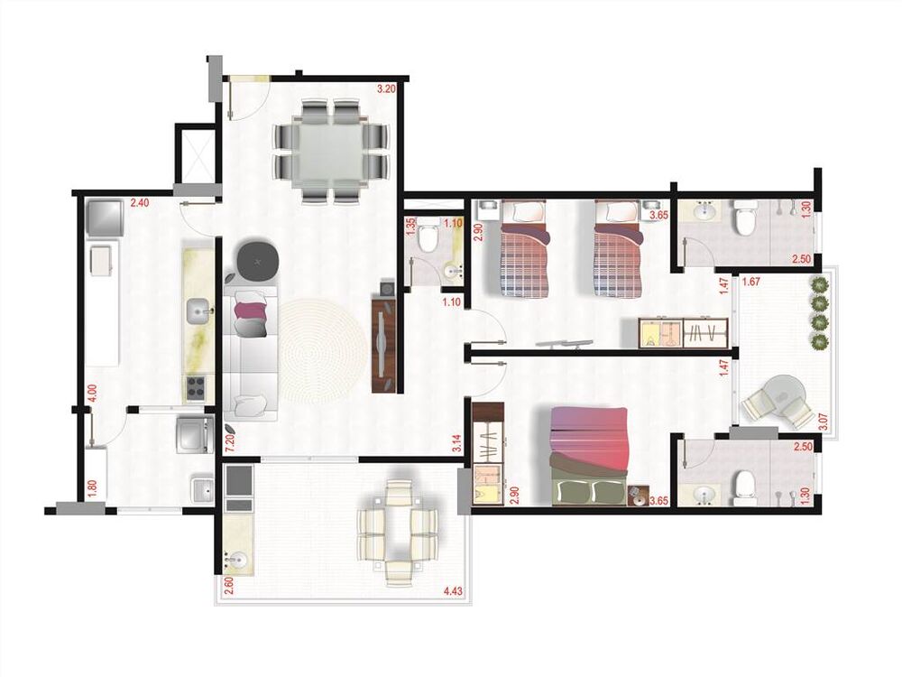 Cobertura, 2 quartos, 200 m² - Foto 2