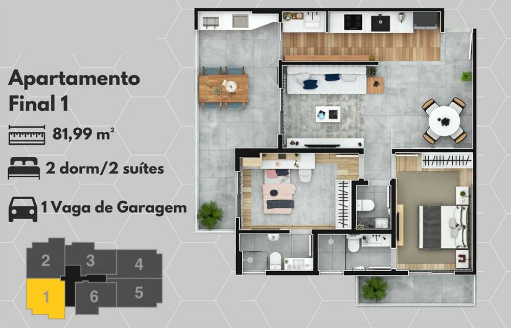 Apartamento, 2 quartos, 82 m² - Foto 4