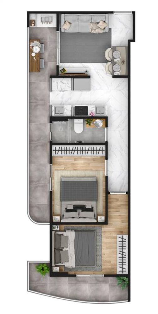 Apartamento, 2 quartos, 56 m² - Foto 6