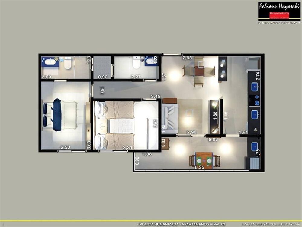 Apartamento, 2 quartos, 65 m² - Foto 3