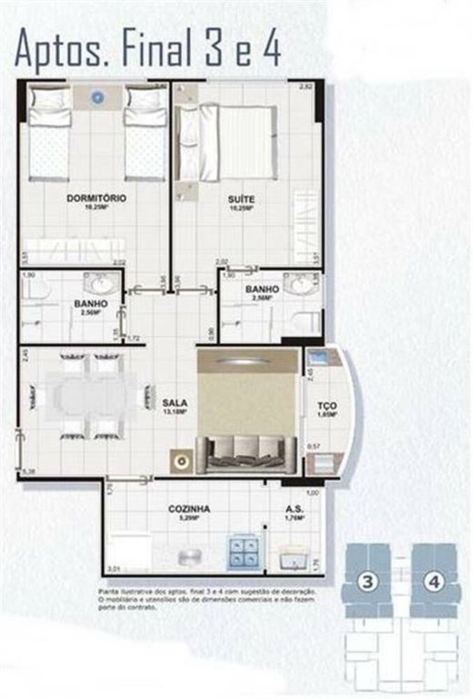 Apartamento, 2 quartos, 55 m² - Foto 1