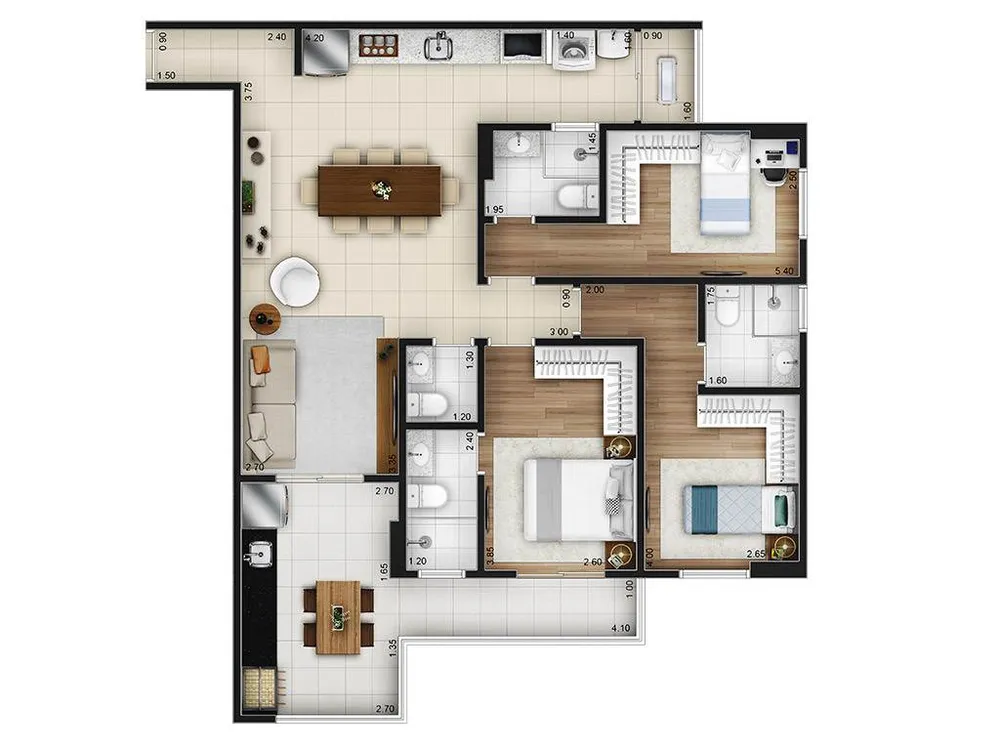 Apartamento, 3 quartos, 104 m² - Foto 17